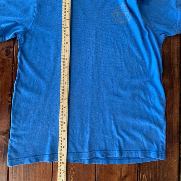 Men's Yeti Small Blue 100% Cotton Short Sleeve T-Shirt GUC - Picture 7 of 8